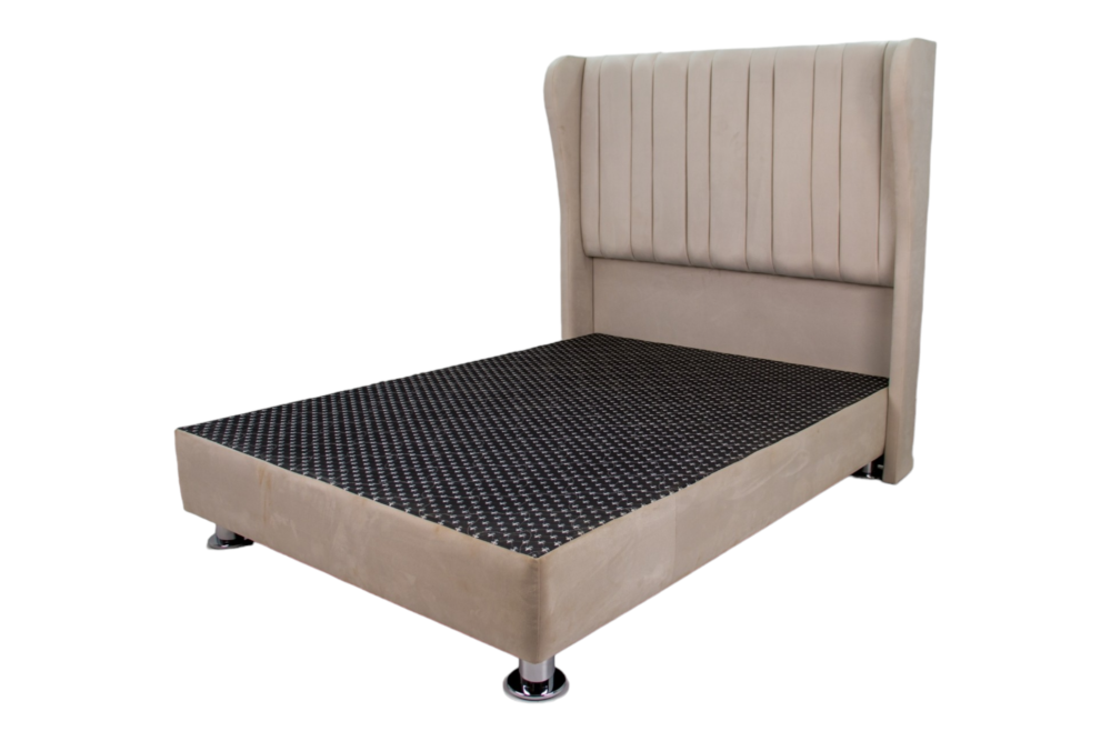Cama tapizada modelo PARIS + PIECERA color beige - Imagen 2