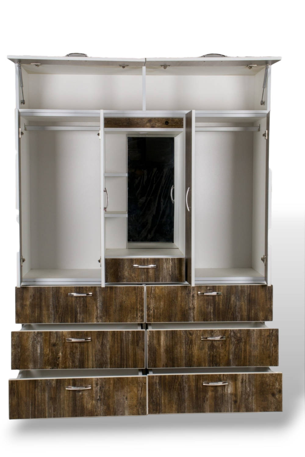ROPERO 150cm CON TOCADOR - 6 PUERTAS - COLOR SENDA - Imagen 2