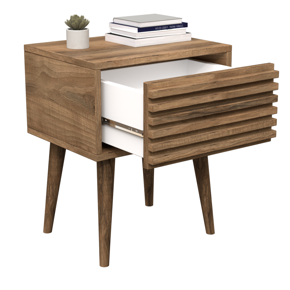 VELADOR RÚSTICO 1 CAJÓN SISTEMA PUSH - Imagen 4