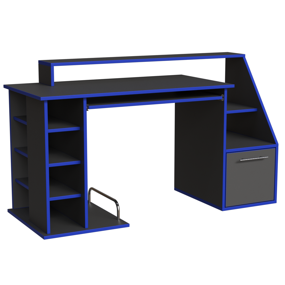 ESCRITORIO GAMER COMPARTIMIENTOS Y REPISAS - Imagen 7