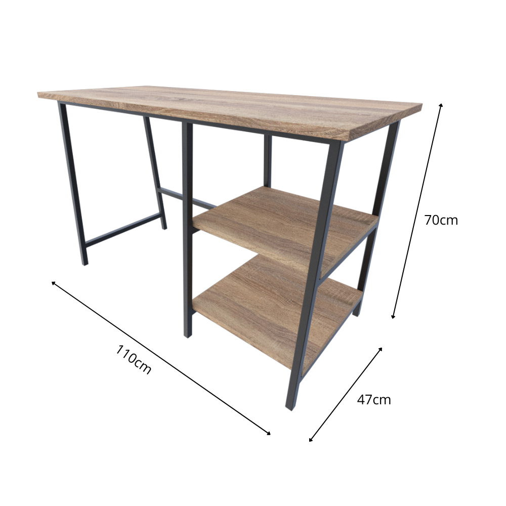 ESCRITORIO CON ESTRUCTURA DE FIERRO ACABADO AL HORNO - Imagen 3