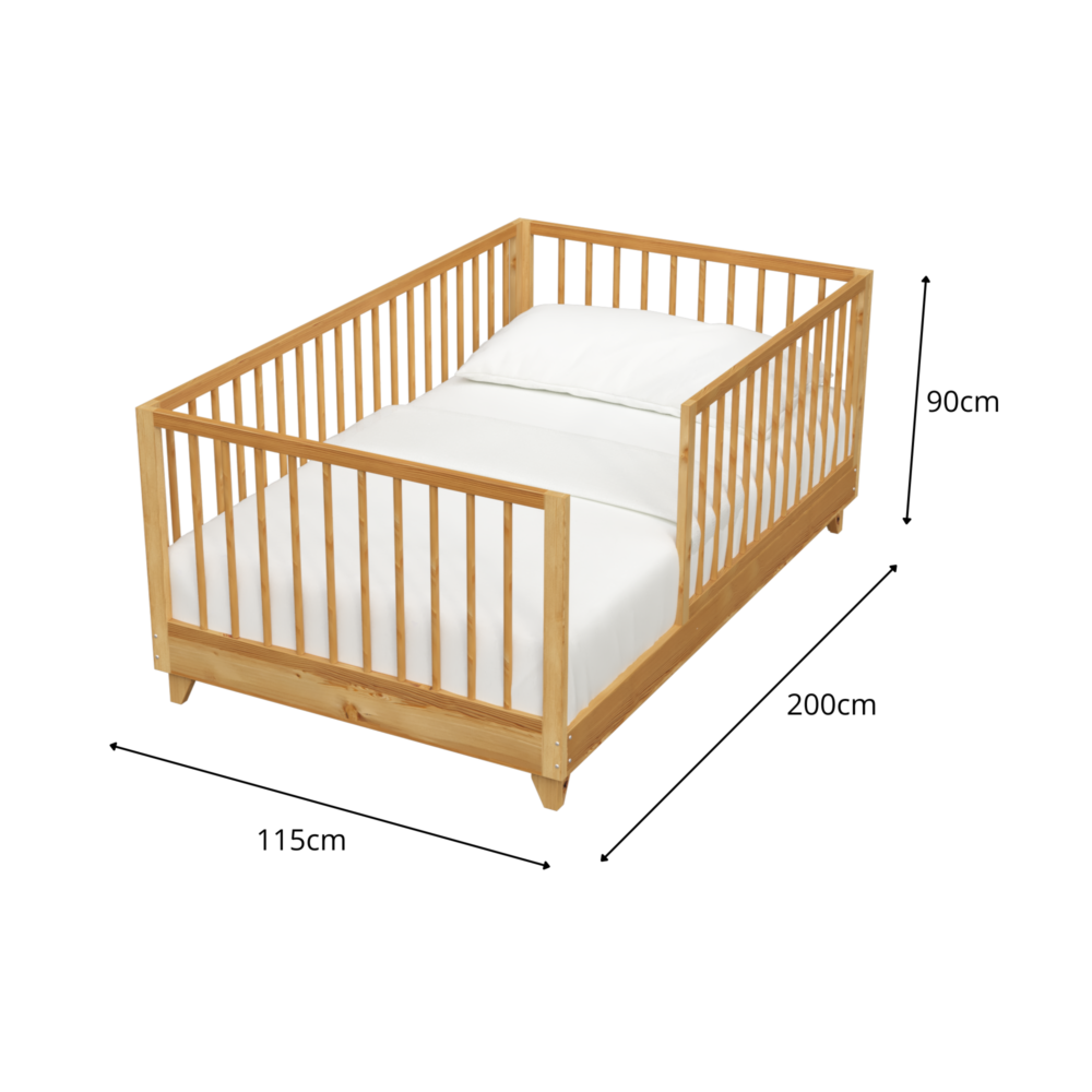 CAMA MONTESSORI EVOLUTIVA DESARMABLE + PATAS - Imagen 4