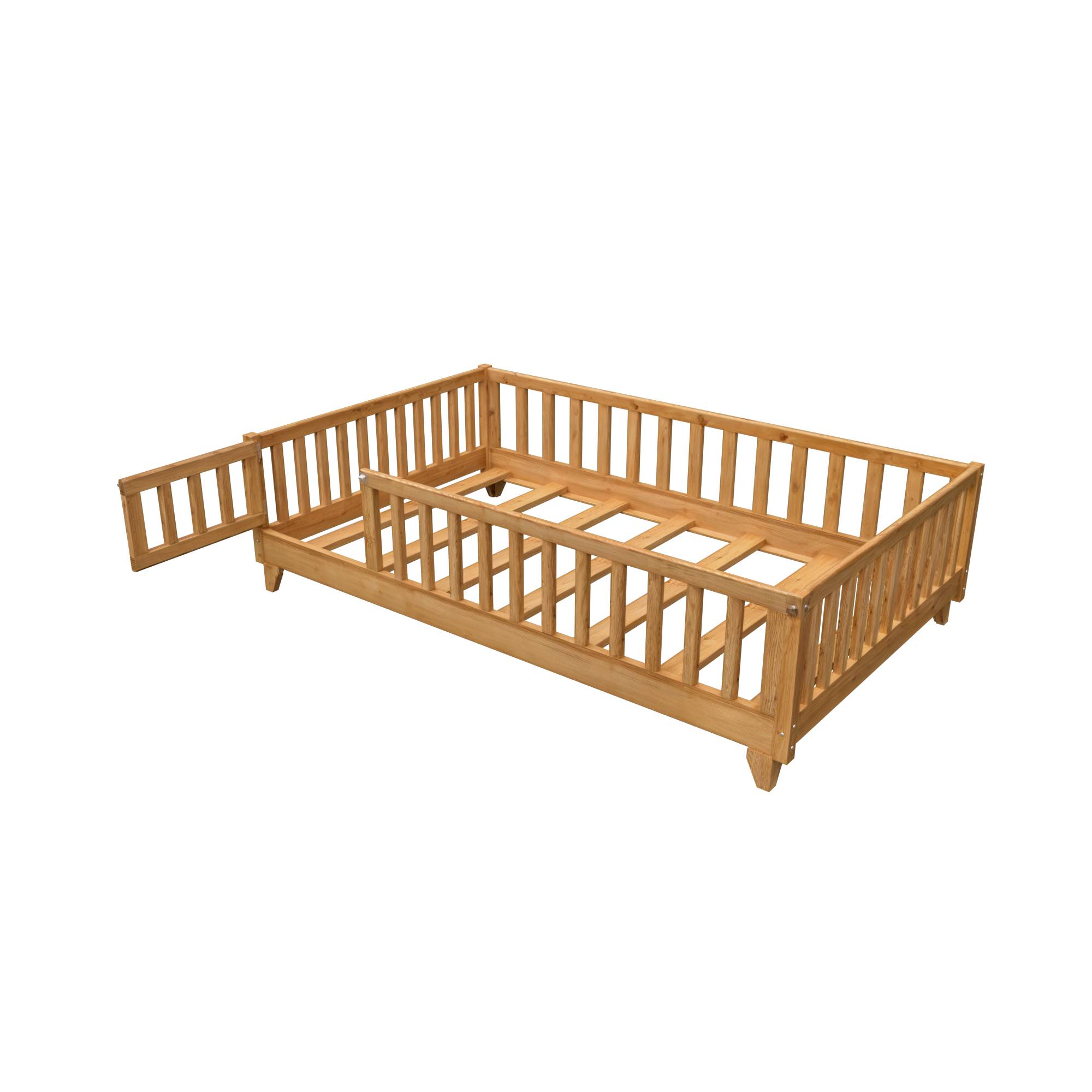CAMA MONTESSORI EVOLUTIVA CON BARANDAS DE SEGURIDADD - Imagen 3