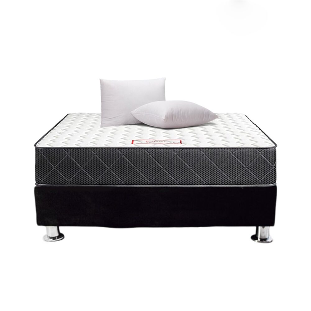 CAMA: BOX TARIMA + COLCHON SEMIORTOPÉDICO + ALMOHADA GRATIS - Imagen 2