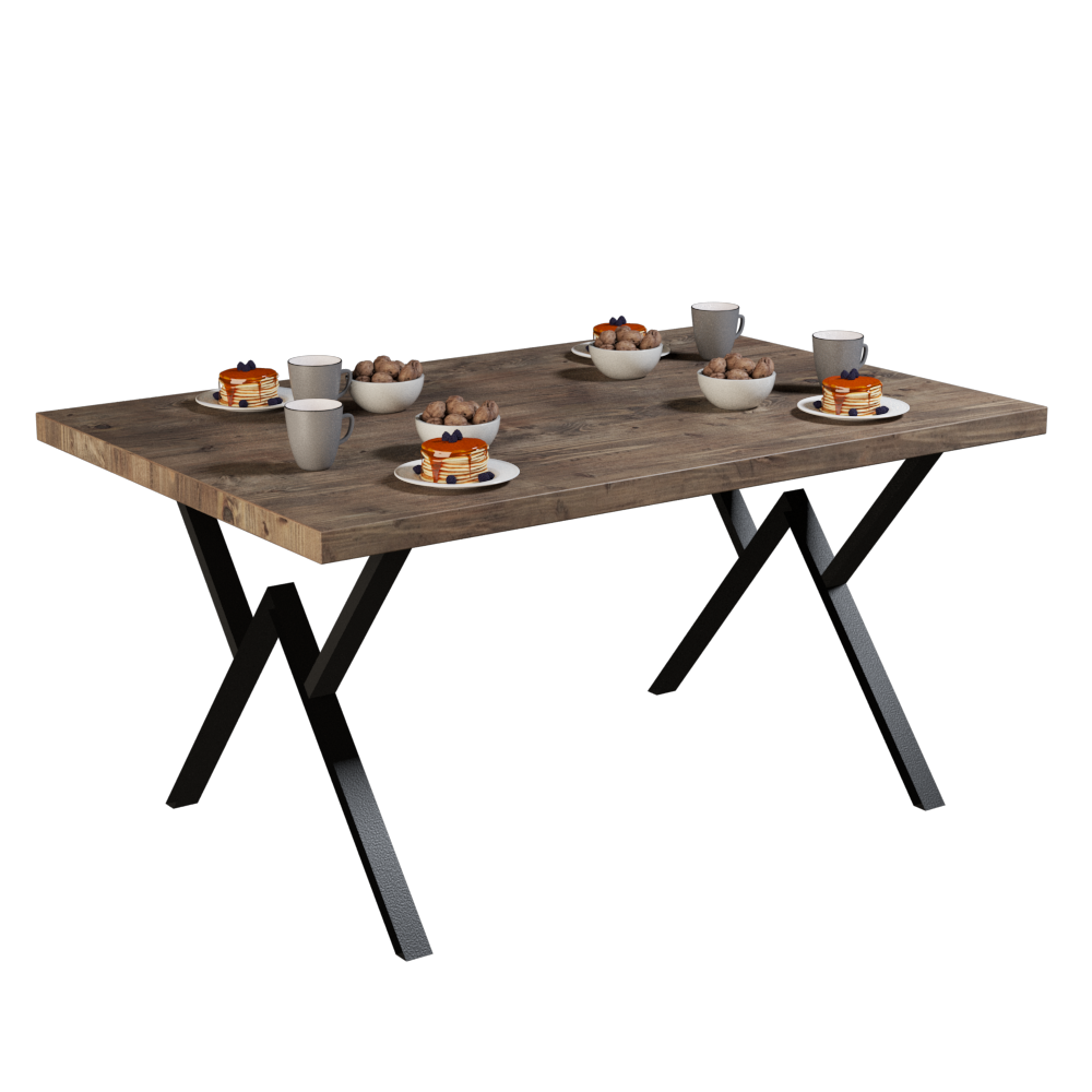 MESA ANKA + ESTRUCTURA CON ACABADO AL HORNO - Imagen 2