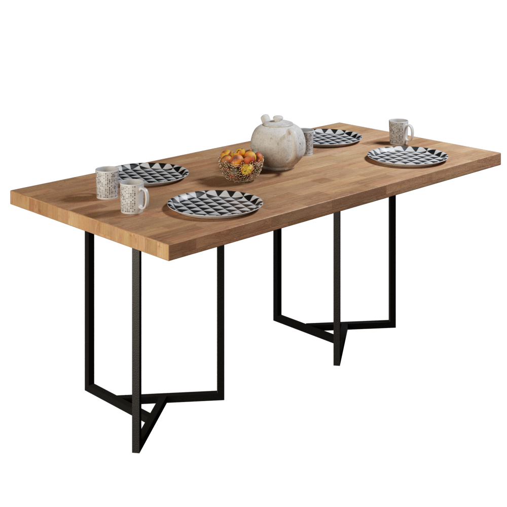 MESA AYANA + ESTRUCTURA CON ACABADO AL HORNO - Imagen 2