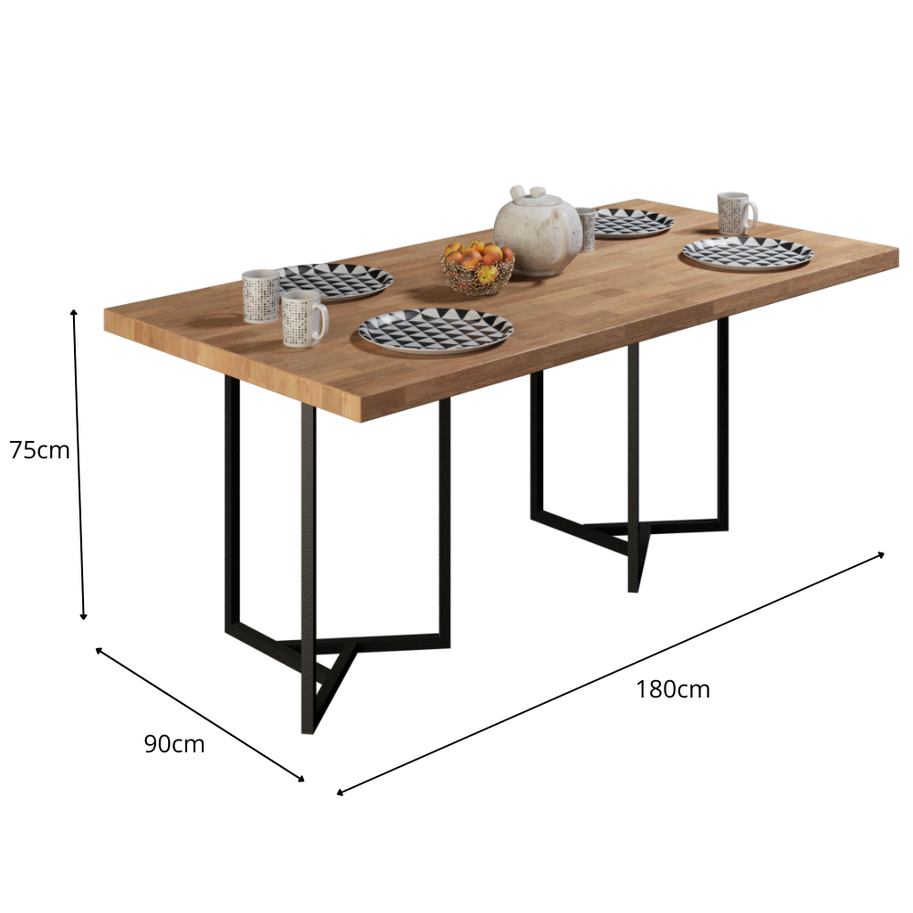 MESA AYANA + ESTRUCTURA CON ACABADO AL HORNO - Imagen 4