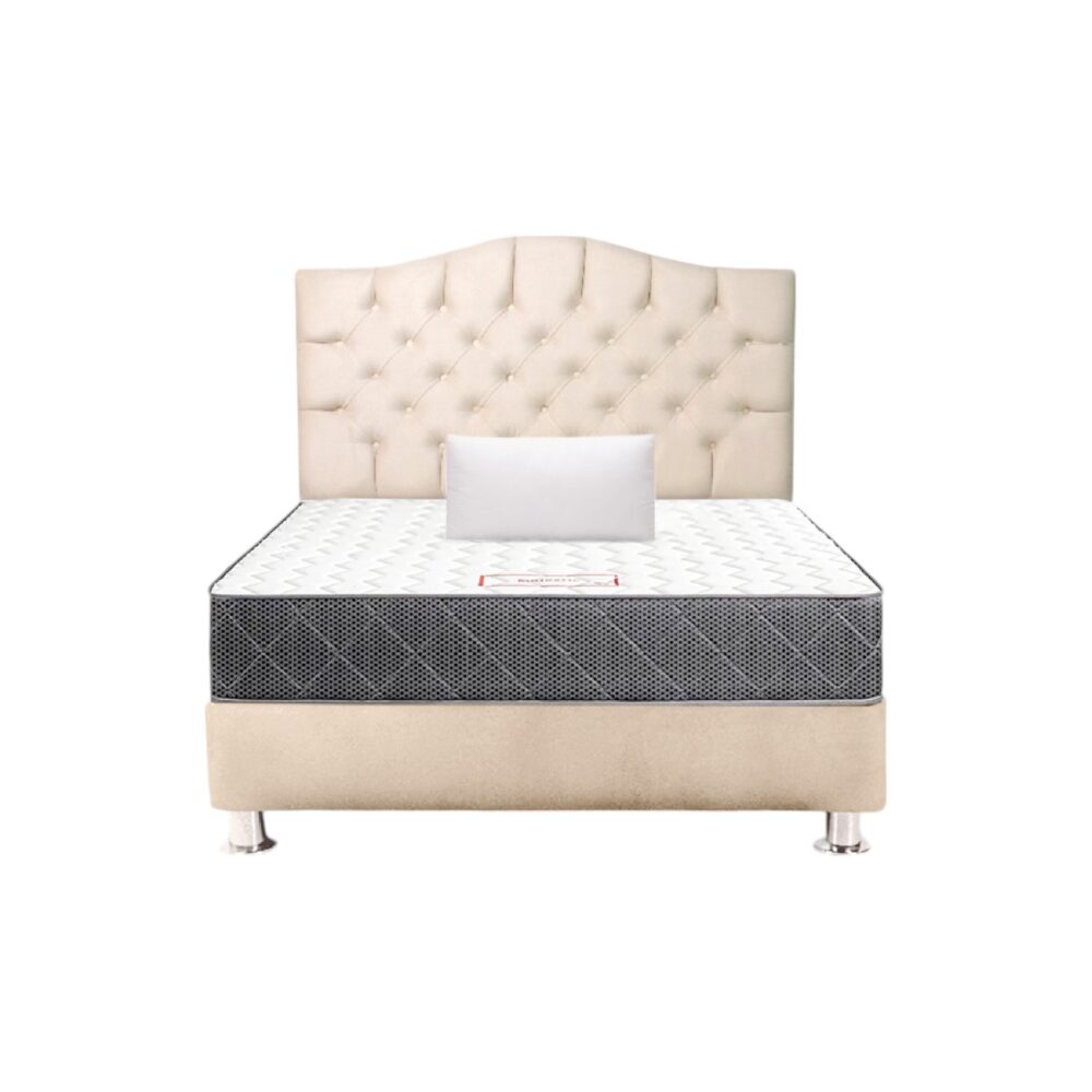 Combo: Cama tapizada Varsovia + Colchon Paraiso - Imagen 2