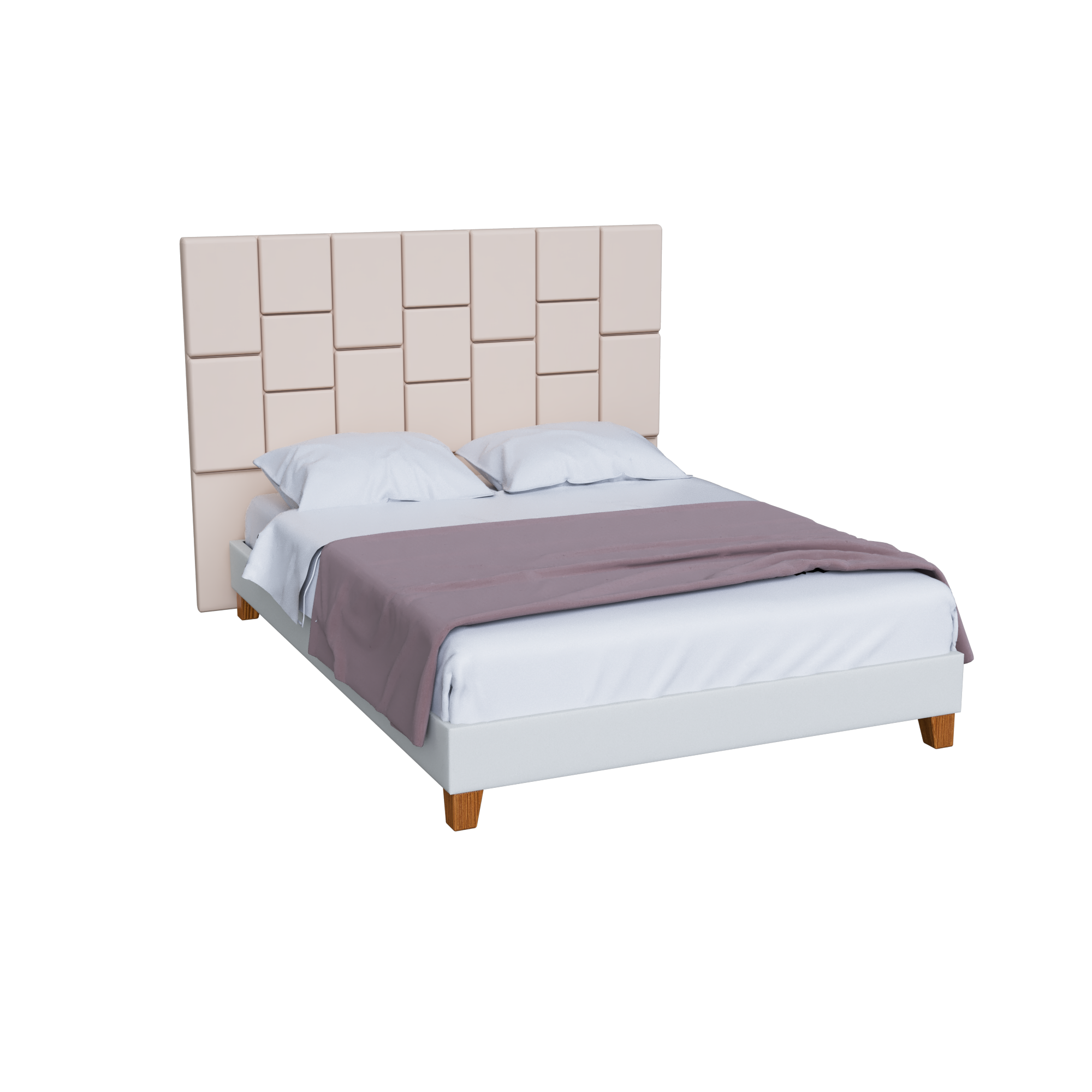 Cama tapizada Shami + Cabecera (Tela antifluido)