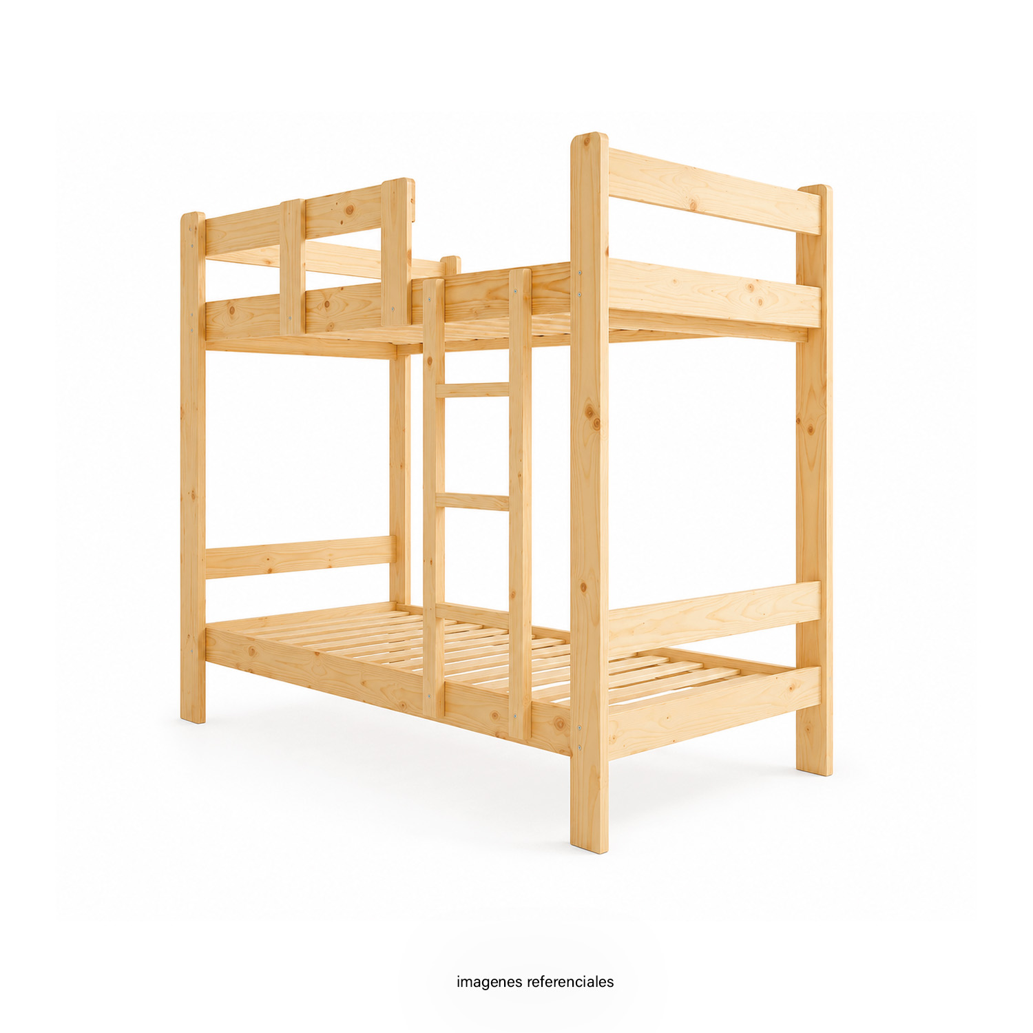 CAMAROTE 1.5 PLAZAS PINO DE 1.5″ X 5″+ ACAB. LAQUEADO
