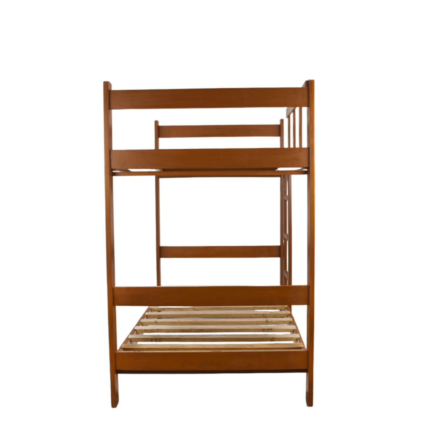 CAMAROTE 1.5 PLAZAS PINO DE 1.5″ X 6″ APANELADO+ ACAB. LAQUEADO + TEÑIDO CHOCOLATE - Imagen 2
