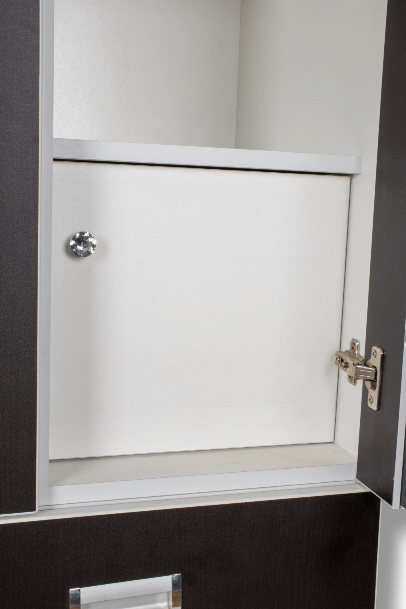 ROPERO 110cm - 4 PUERTAS - CAJA DE SEGURIDAD + LUCES LED - COLOR WENGUE - Imagen 4