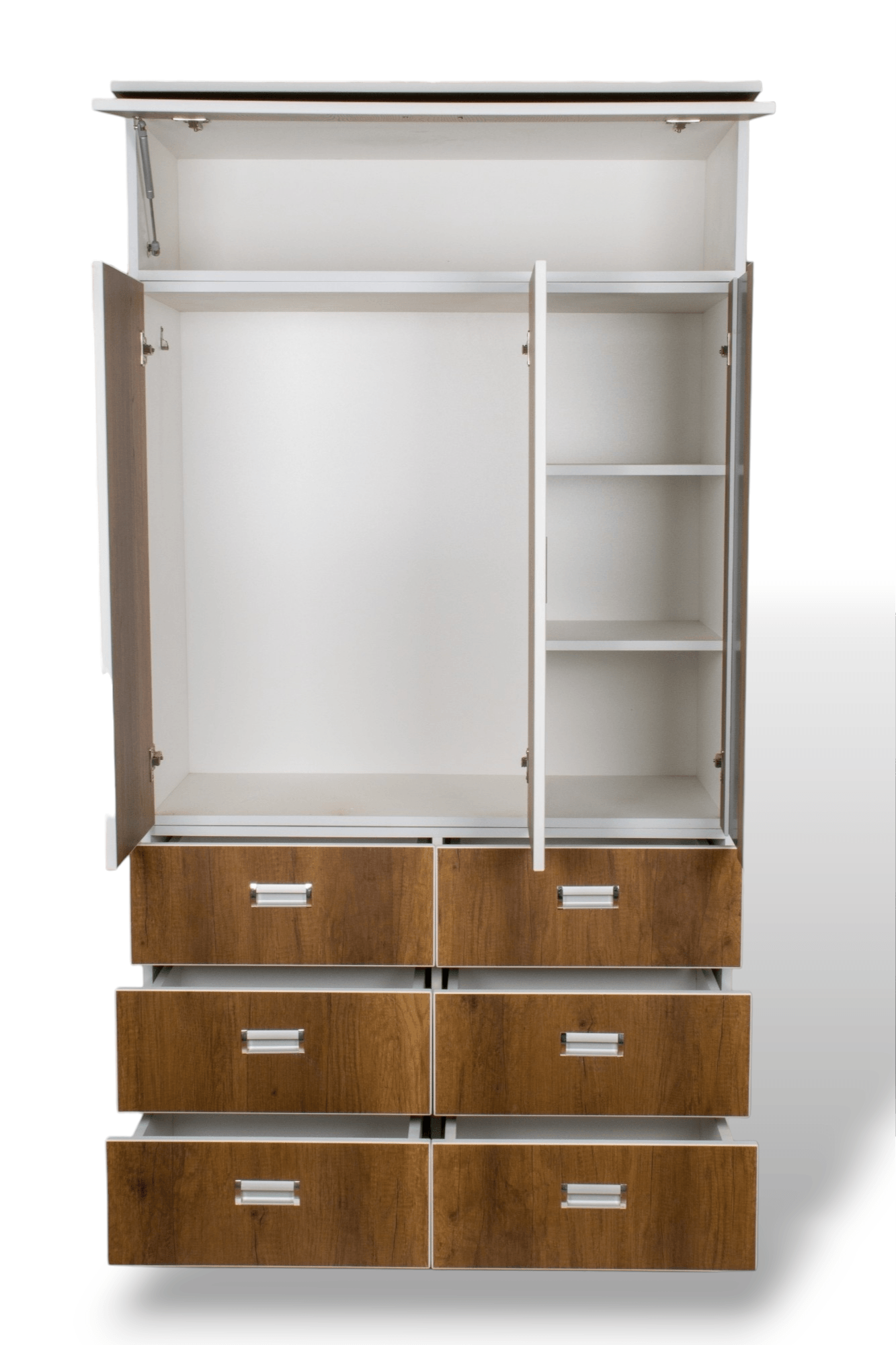 ROPERO 110cm - 4 PUERTAS + LUCES LED - COLOR PIGNETTO - ARMADO - Imagen 3