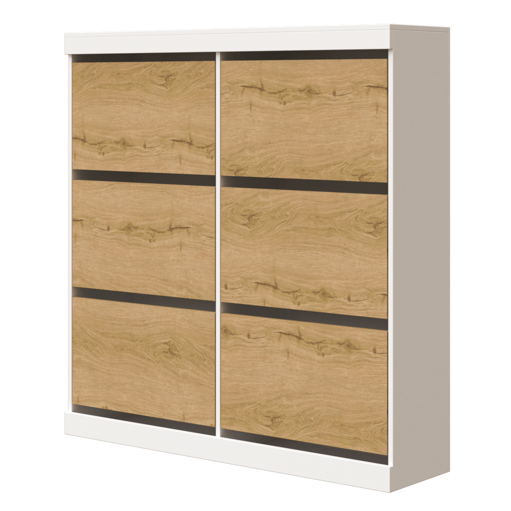 Zapatera de 6 divisiones con puertas abatibles- color Tribeca - Imagen 2