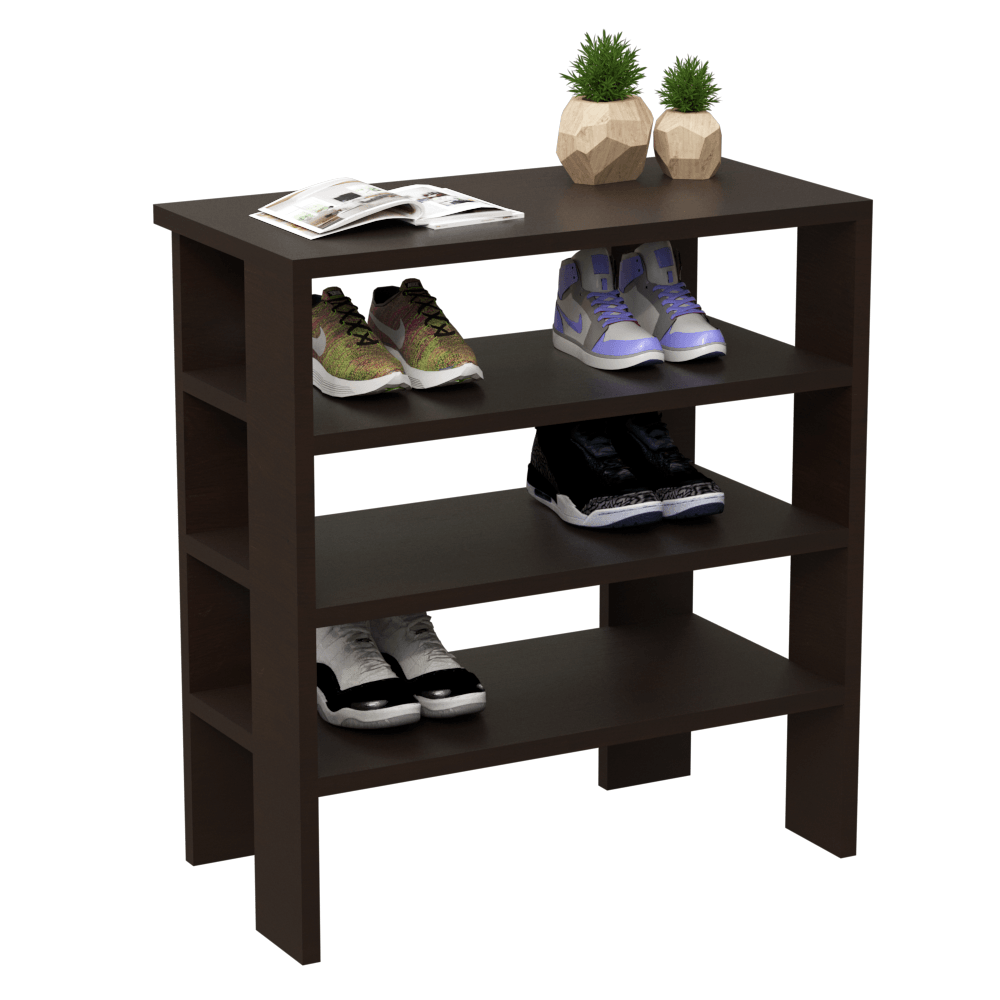 Zapatera baja multiusos - color Wengue - Imagen 3
