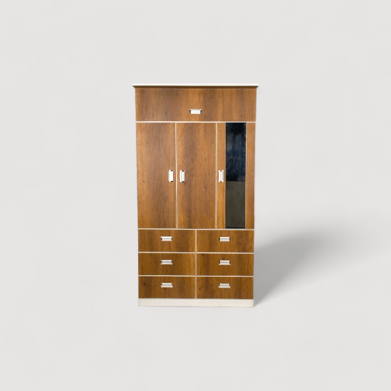 ROPERO 110cm - 4 PUERTAS + LUCES LED - COLOR PIGNETTO - ARMADO