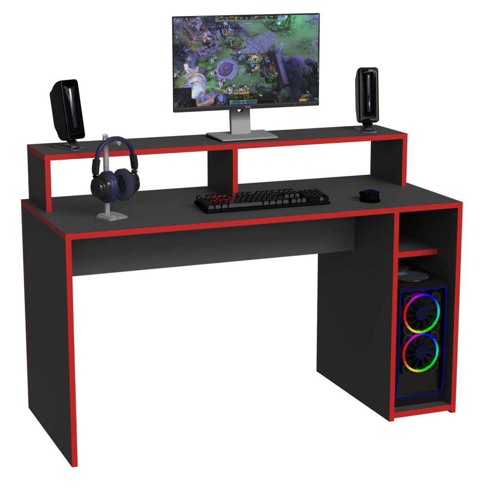 ESCRITORIO GAMER CON ELEVADOR DE MONITOR - Imagen 5
