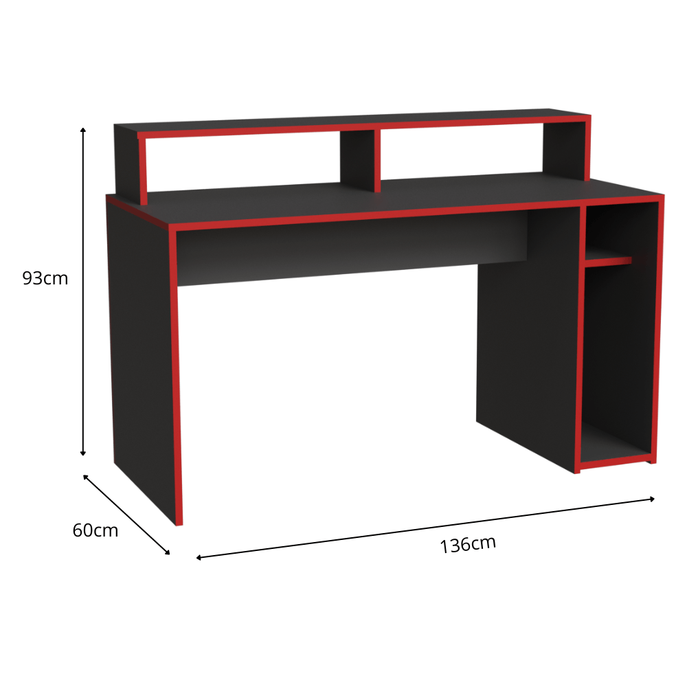 ESCRITORIO GAMER CON ELEVADOR DE MONITOR - Imagen 7