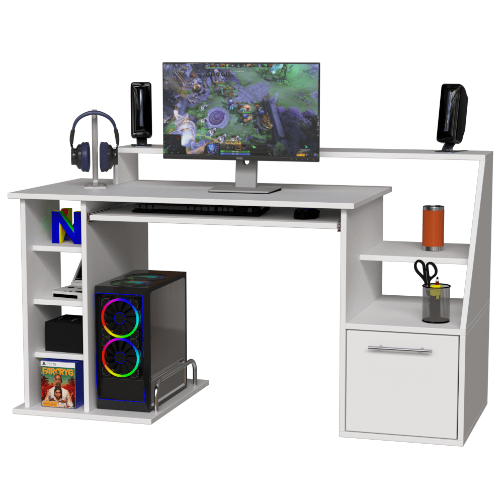 ESCRITORIO GAMER COMPARTIMIENTOS Y REPISAS - Imagen 3