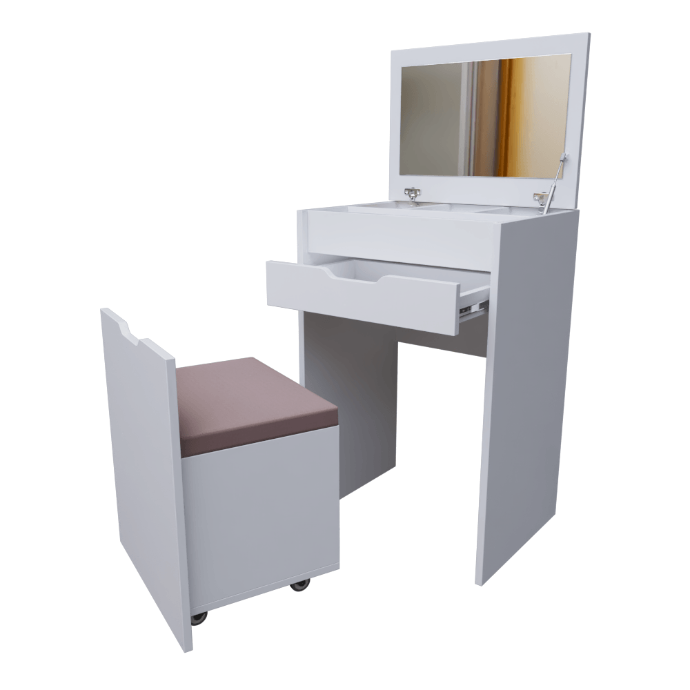 TOCADOR COMPACTO MULTIFUNCIONAL + ASIENTO CAJÓN - Imagen 3