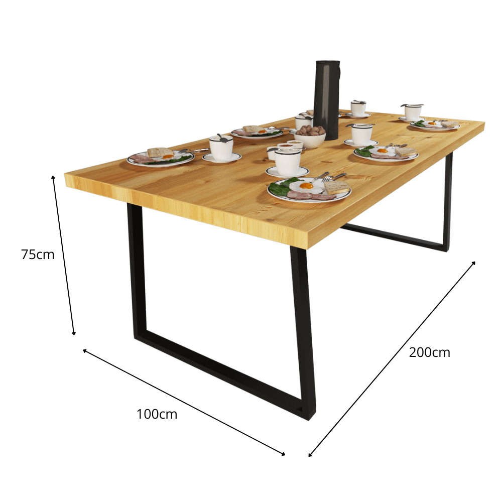 MESA SUMARA + ESTRUCTURA CON ACABADO AL HORNO - Imagen 4