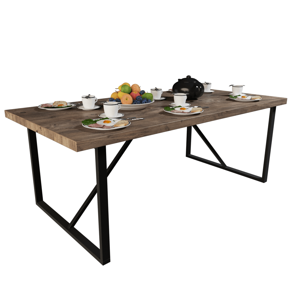 MESA YACHANA + ESTRUCTURA CON ACABADO AL HORNO - Imagen 2