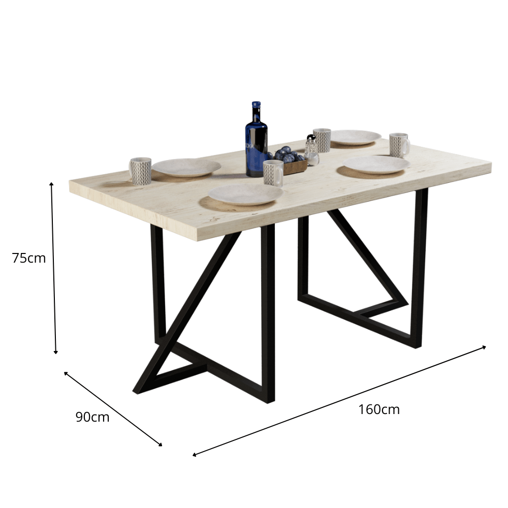 MESA RIMAYA + ESTRUCTURA CON ACABADO AL HORNO - Imagen 4