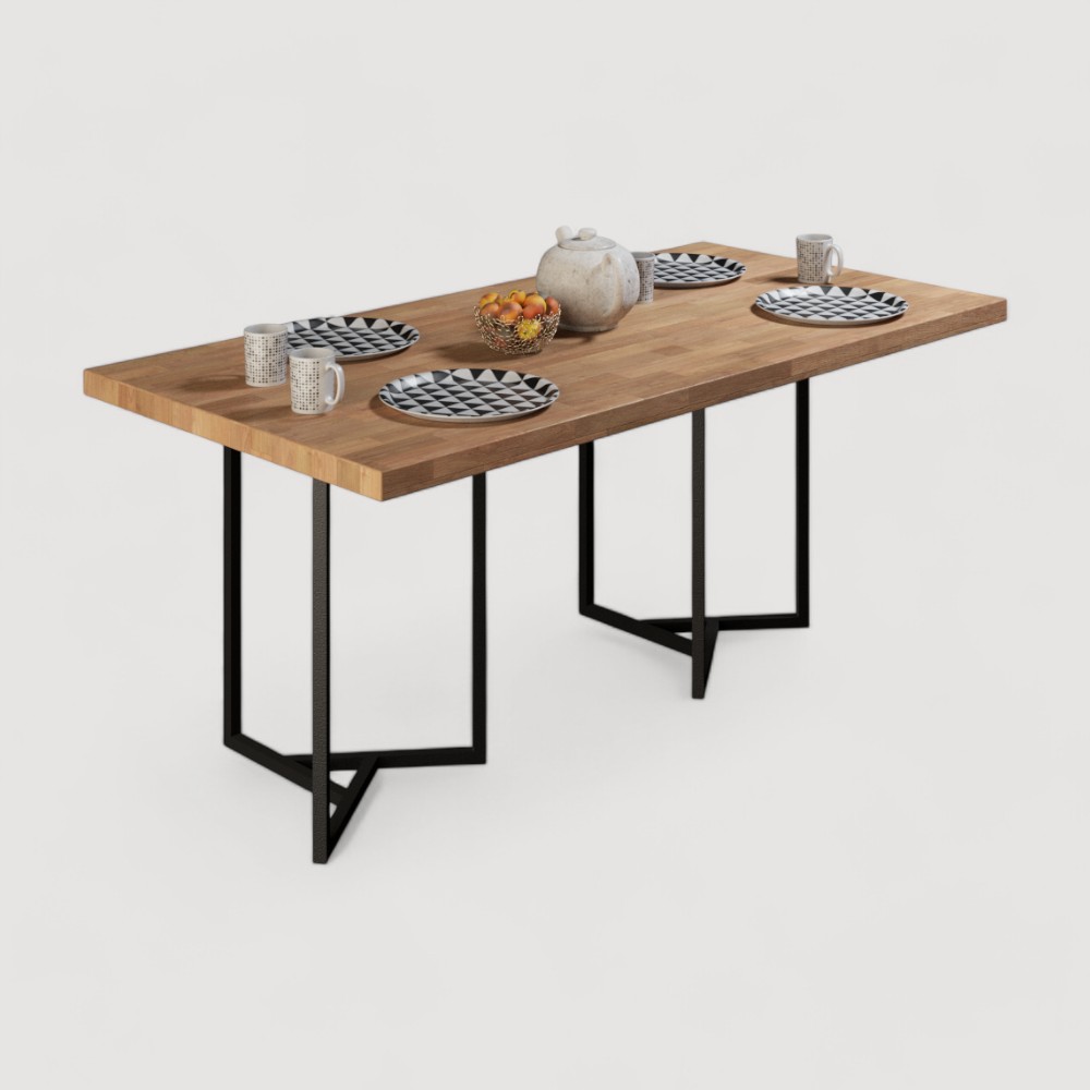 MESA AYANA + ESTRUCTURA CON ACABADO AL HORNO