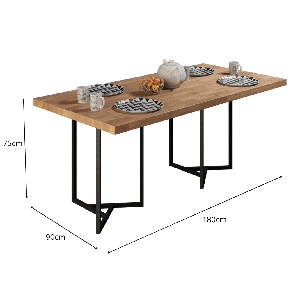 MESA AYANA + ESTRUCTURA CON ACABADO AL HORNO - Imagen 4