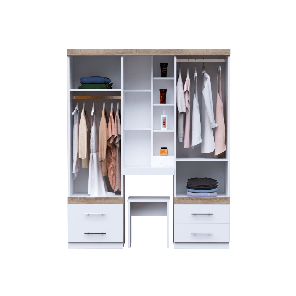 ROPERO 150CM + TOCADOR + ASIENTO - Imagen 4