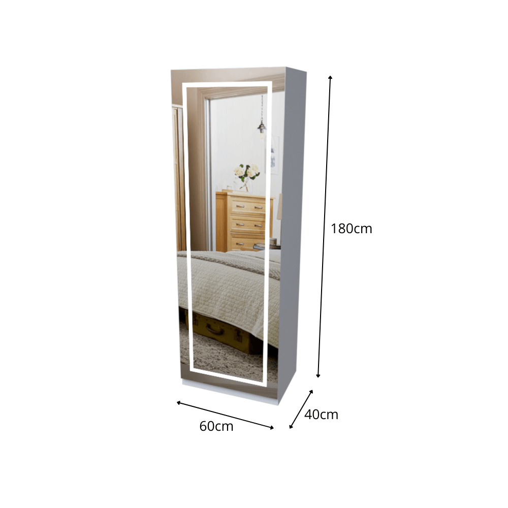 TOCADOR CON PUERTA + ESPEJO CON LUZ LED - Imagen 4