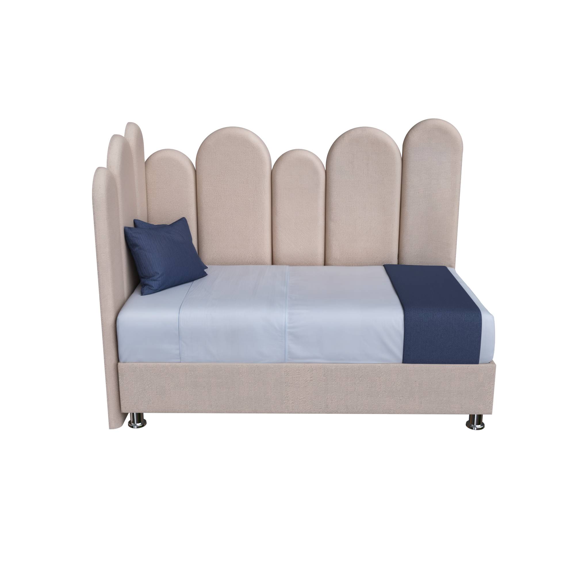 Cama Tapizada Nube - Tela antifluido - Imagen 3